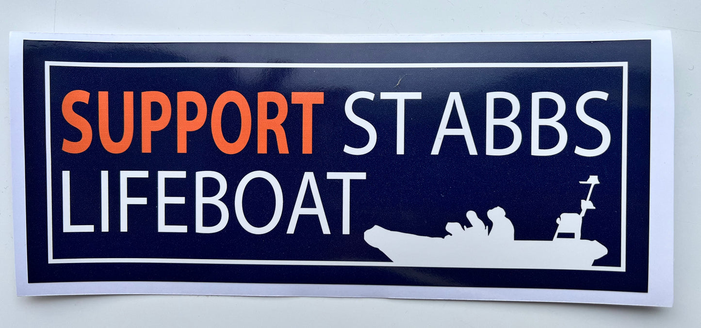 St Abbs Lifeboat Car Sticker