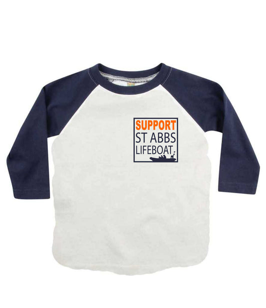 St Abbs Lifeboat Kids Long Sleeved T-Shirt
