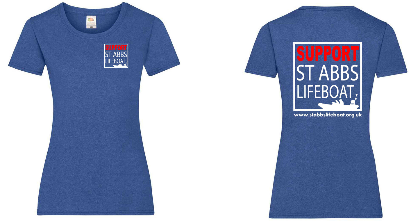 St Abbs Lifeboat T-Shirt - Ladyfit