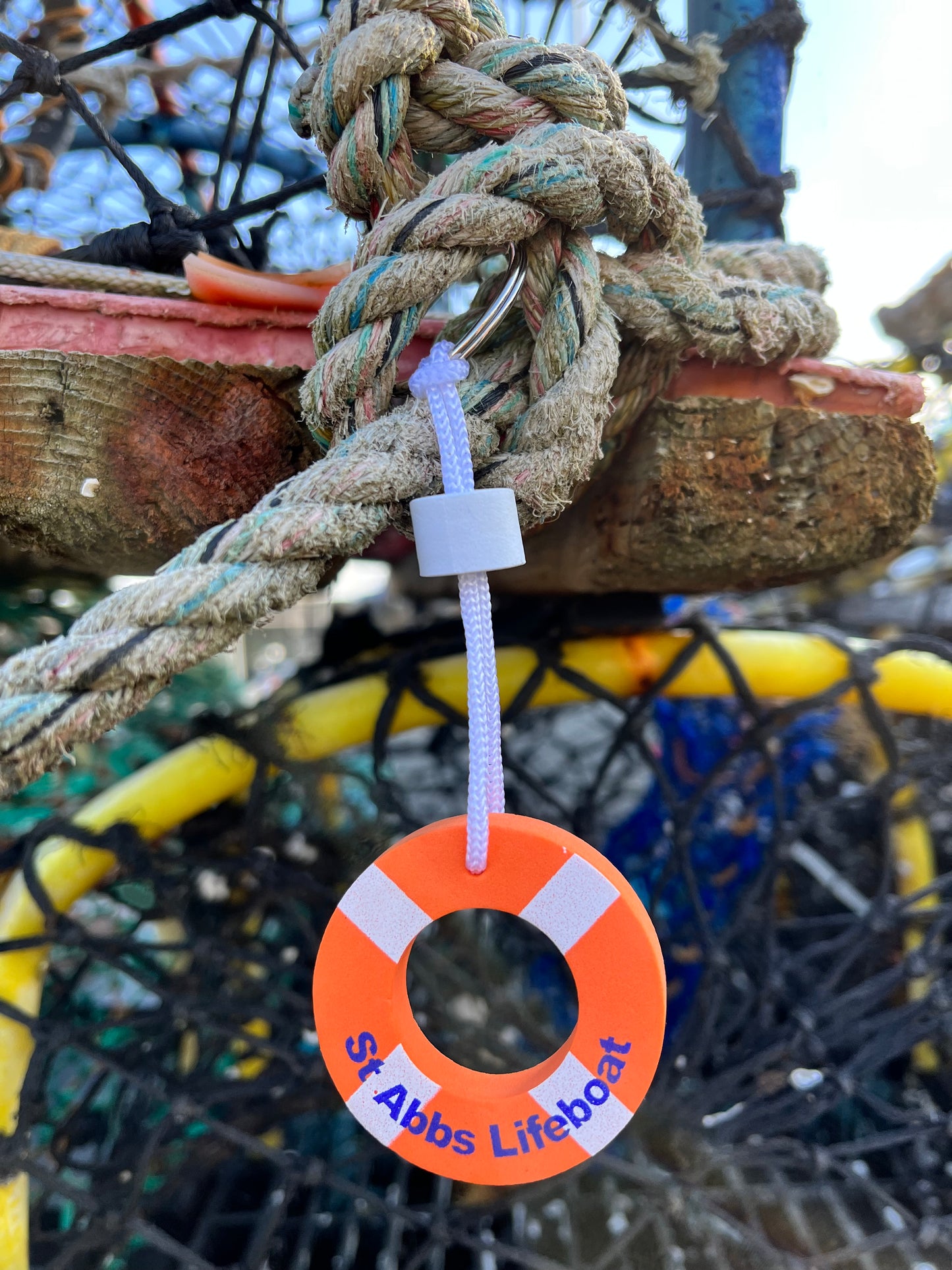 St Abbs Lifeboat Floating Keyring