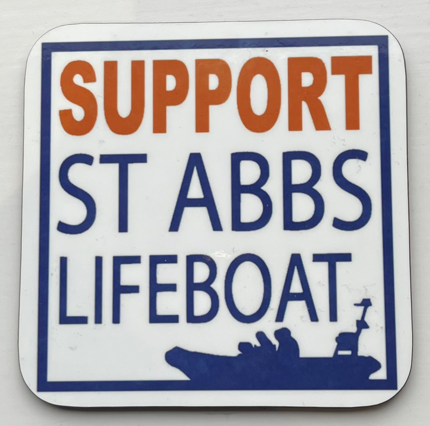 St Abbs Lifeboat Logo Coaster