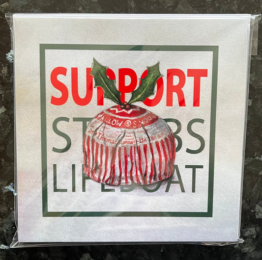 St Abbs Lifeboat Teacake Christmas Cards