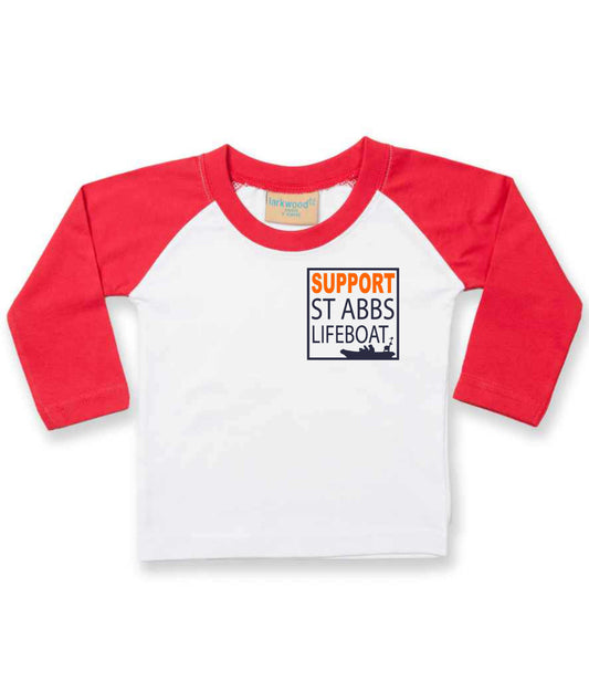 St Abbs Lifeboat Kids Long Sleeved T-Shirt