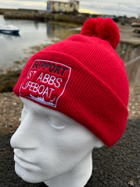 St Abbs Lifeboat Pom Pom Hat