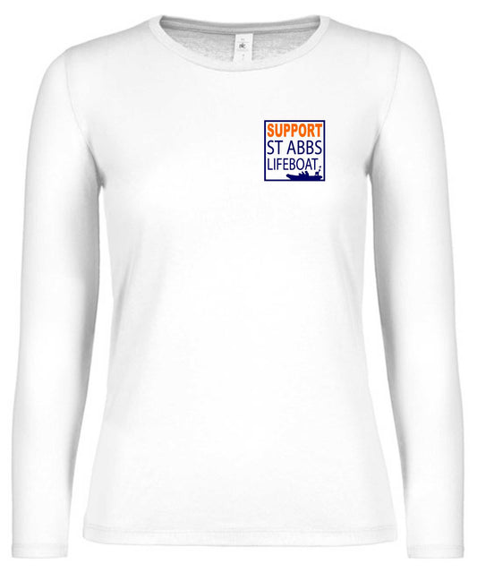 St Abbs Lifeboat Long Sleeved T-Shirt - Ladyfit