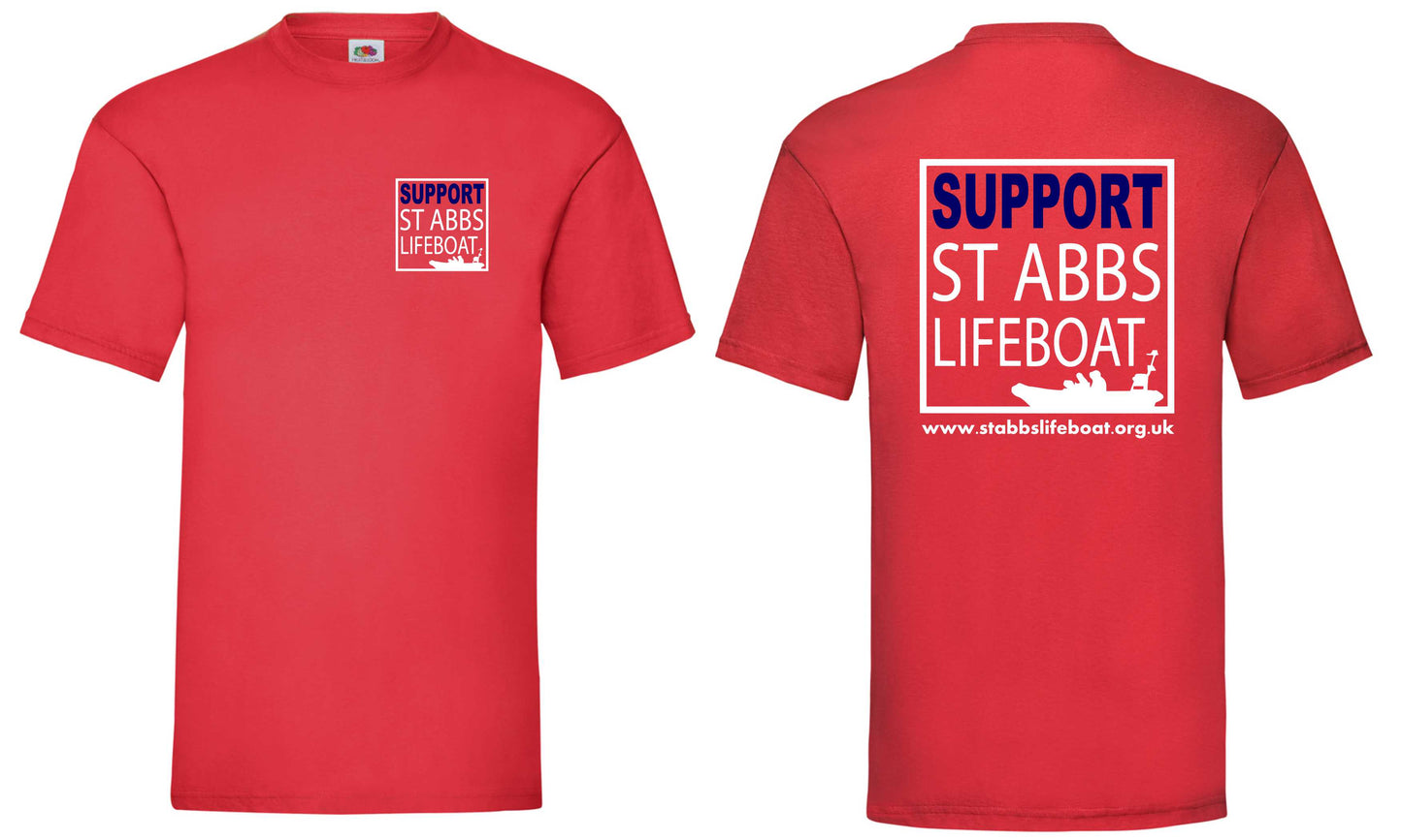 St Abbs Lifeboat Kids Short Sleeved T-Shirt