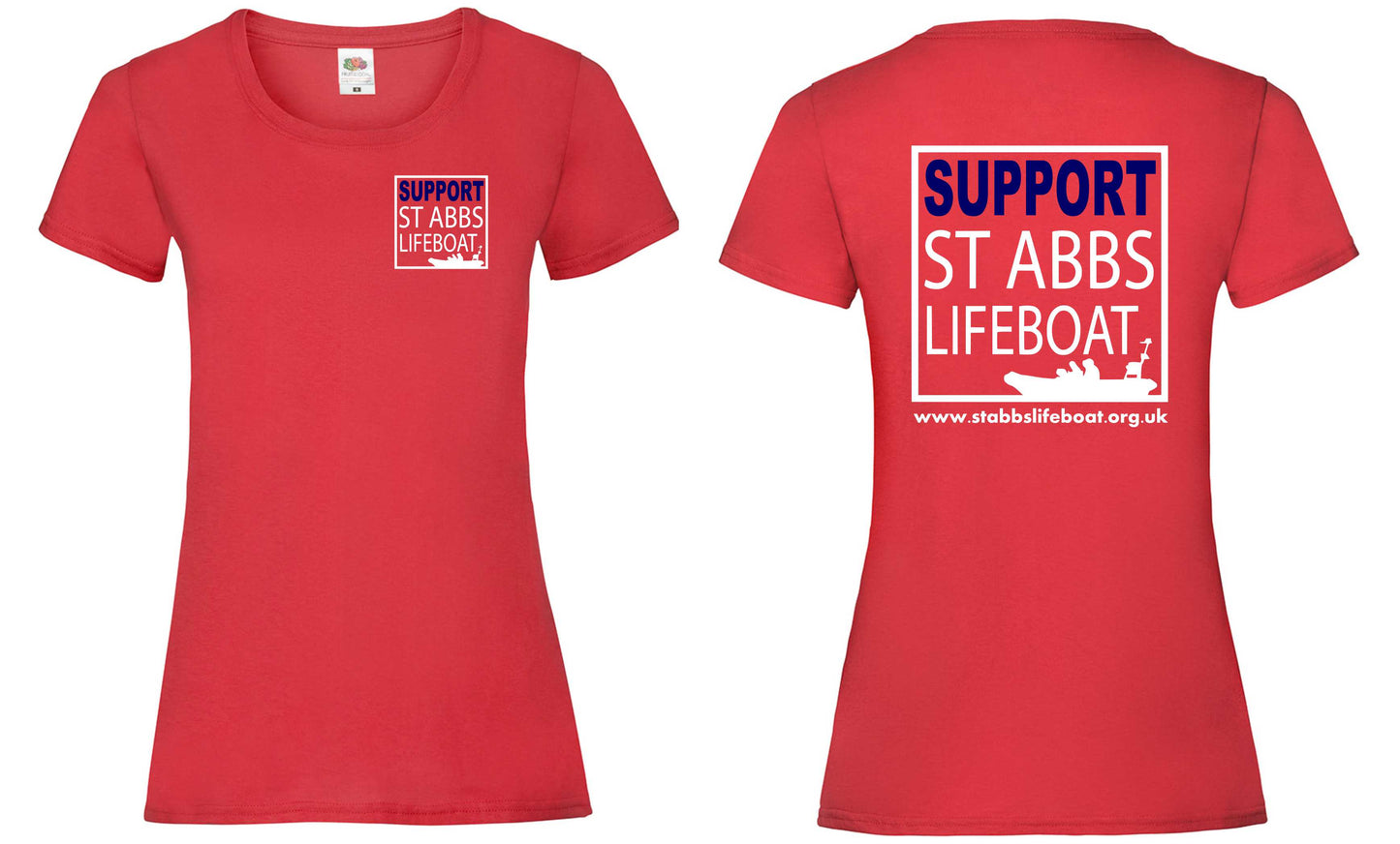 St Abbs Lifeboat T-Shirt - Ladyfit