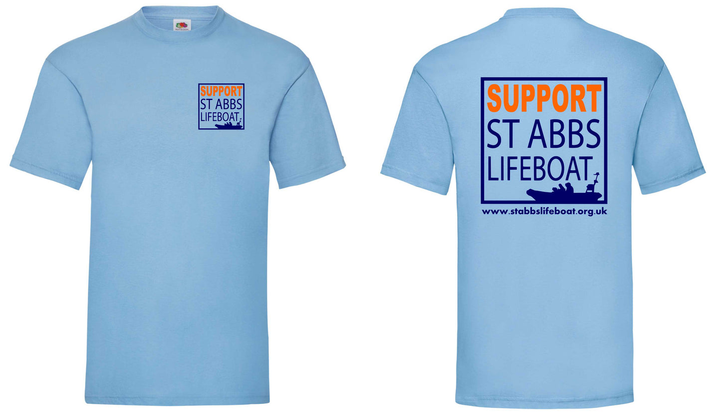 St Abbs Lifeboat Kids Short Sleeved T-Shirt