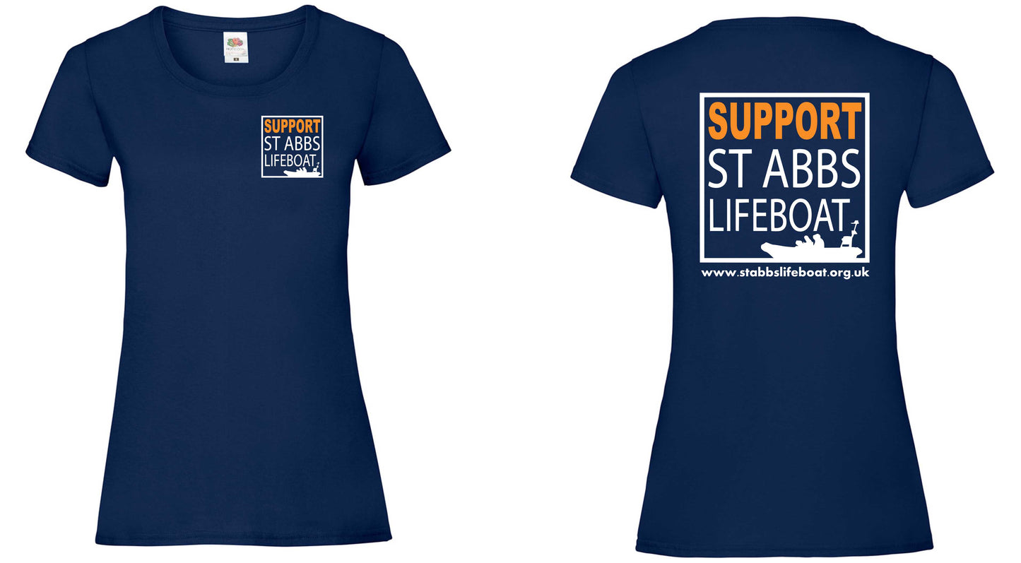 St Abbs Lifeboat T-Shirt - Ladyfit